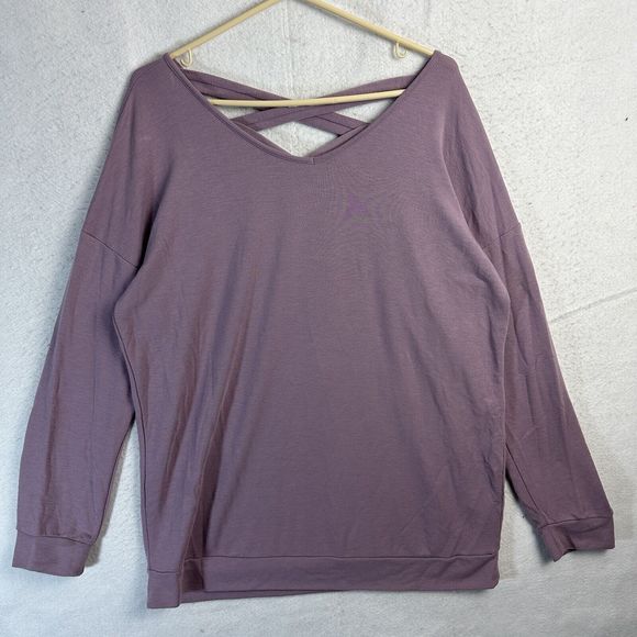 Cupio Tops Cupio Sweater Womens Xl Purple Long Sleeve Open